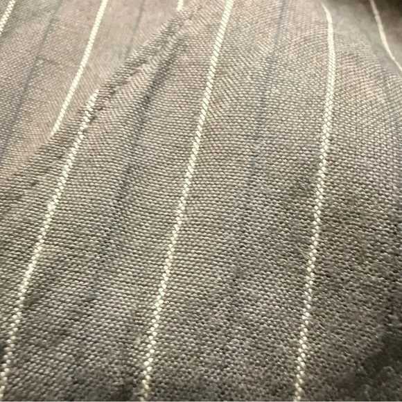 Vintage Japanese Tailored Pinstriped Pinafore Dress Sz S - Picture 6 of 11